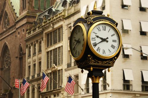 ニューヨーク 街並み 時計