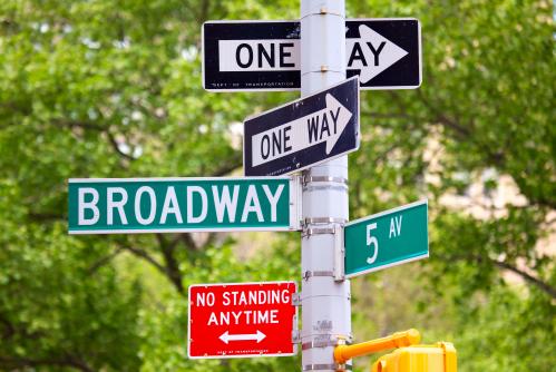 ニューヨークのポップな道路標識