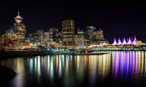 バンクーバーの美しい夜景