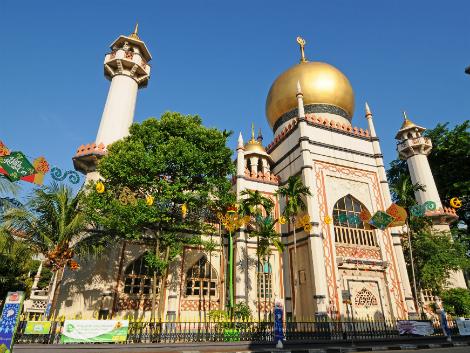 シンガポール：シンガポール最古のイスラム教寺院 サルタンモスク