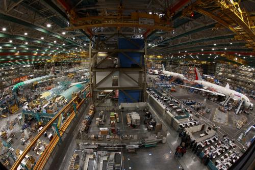 世界最大の建造物としてギネス認定のボーイング工場(イメージ)