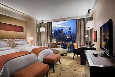 シンガポール：マリーナベイサンズ Deluxe Room City View  客室一例／提供：Marina Bay Sands