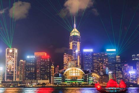 香港:夜を彩る光のショー シンフォニーオブライツ