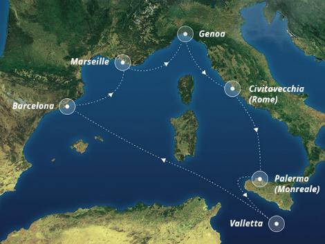 MSCグランディオーサ2019年冬季航路
