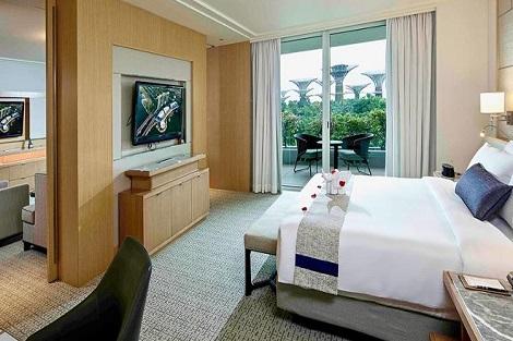 シンガポール:マリーナベイサンズ Orchid Suite Garden View 客室一例/提供:Marina Bay Sands