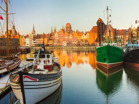 ◇◎グダニスク：夕方の港