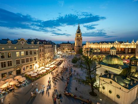 ◇◎クラクフ：街並み 夜