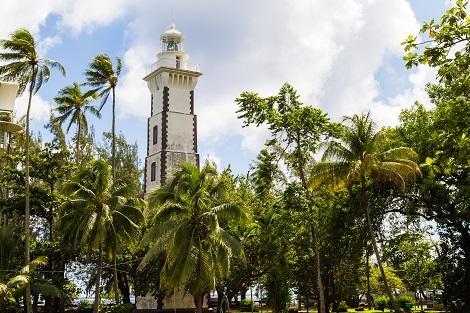 100年以上前に建てられた灯台が残るヴィーナス岬