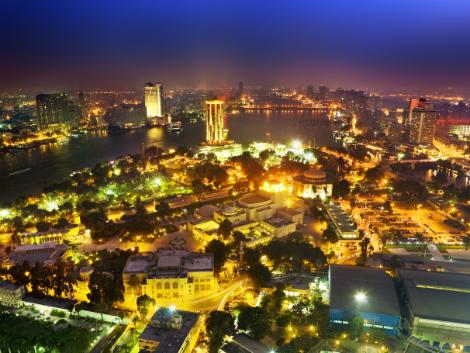 ◎夜のカイロの街並み