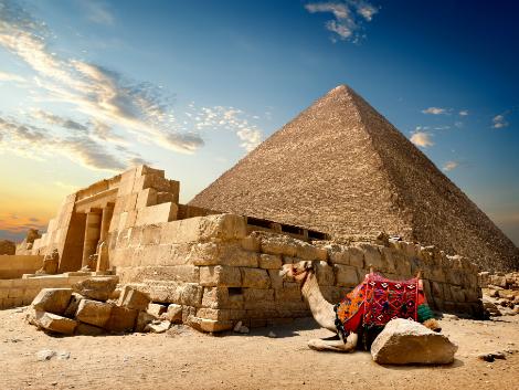 ◎ピラミッドとラクダ