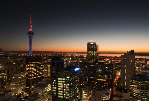 オークランドの夜景