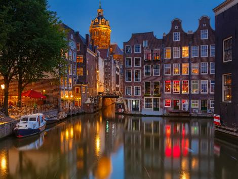 ◇◎アムステルダム：夜の街並み