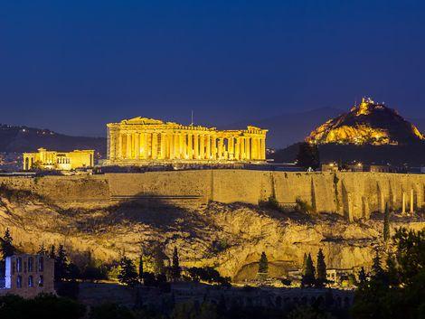 ◇アテネ：夜のアクロポリス