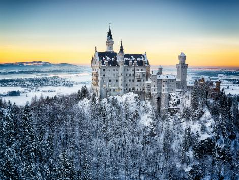◇雪の中のノイシュバンシュタイン城