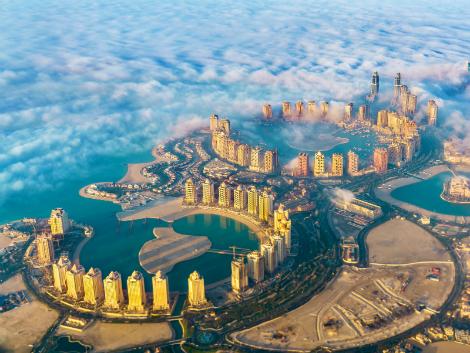 ◇ドーハ：人工島『ザ・パール・カタール』