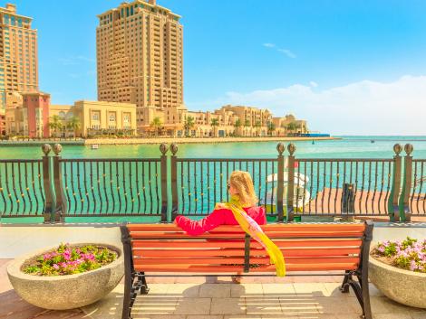 ◇ドーハ：人工島『ザ・パール・カタール』