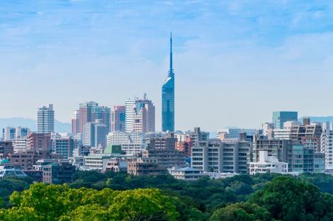 ◇福岡:福岡市とマリンタワー