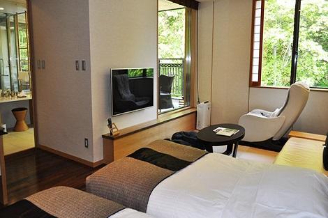 ニセコ:鶴雅別荘 杢の抄 露天風呂付き客室一例(鶴雅別荘 杢の抄公式ホームページより)