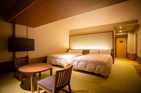 湯の川温泉:湯の川プリンスホテル渚亭 客室一例(湯の川プリンスホテル渚亭公式ホームページより)