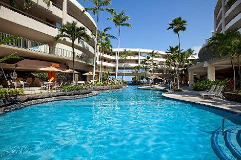ハワイ島：アウトリガー・コナ・リゾート・アンド・スパ　プール