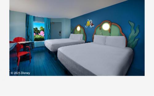 ディズニー・アート・オブ・アニメーション・リゾート-リトル・マーメイド -スタンダードルーム客室一例