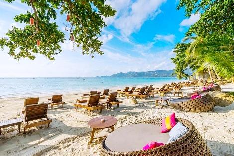 サムイ島：ムアン サムイ スパ リゾート ビーチ