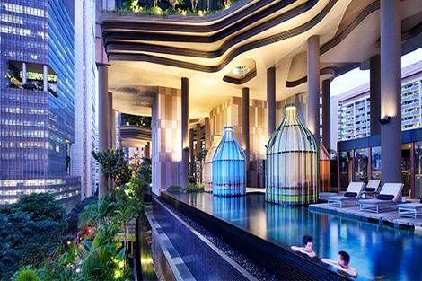 シンガポール：パークロイヤル コレクション ピッカリング インフィニティプール