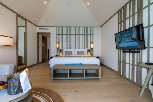 オーシャンプールヴィラ客室一例_カギ モルディブ