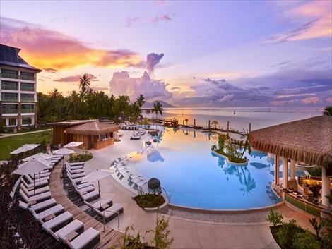 ヒルトン タヒチ リゾート タヒチ島最大級のプールも魅力