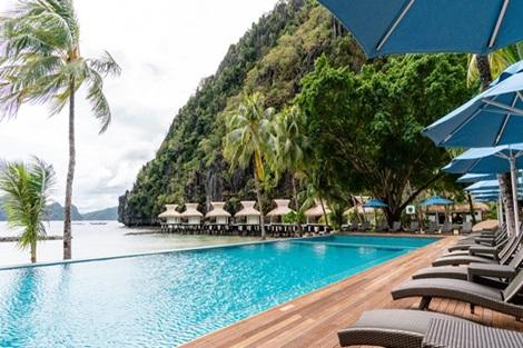 フィリピン：ミニロックアイランドリゾート プールイメージ