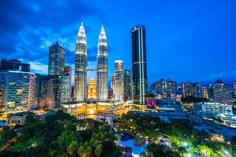 クアラルンプール：ペトロナスツインタワー