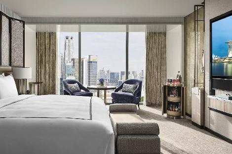 シンガポール:マリーナベイサンズ サンズ・プレミアルーム シティビュー 客室一例/提供:Marina Bay Sands