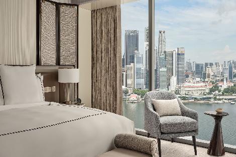 シンガポール:マリーナベイサンズ サンズ・プレミア スイート シティビュー 客室一例/提供:Marina Bay Sands
