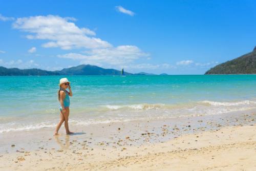 ハミルトン島の美しいビーチ