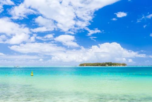 ブルーベイの透き通った海(モーリシャス)